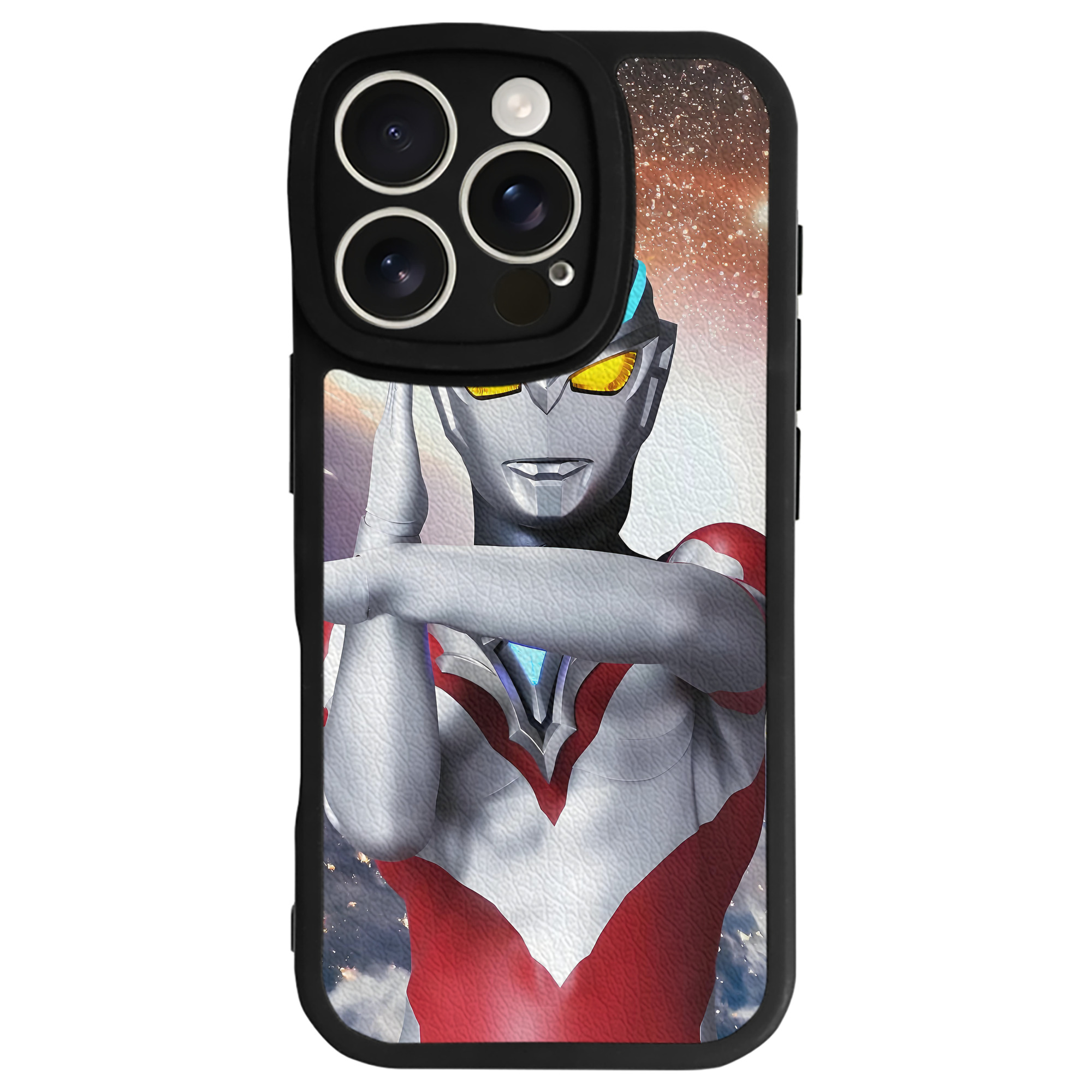 （画像用） ウルトラマン Ultraman 【iPhone 16シリーズ対応】シリコンスマホケース（レザー調） 材質：シリコン